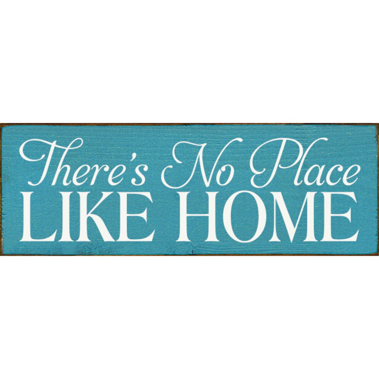 'There's No Place Like Home' Knotty Pine Wood Sign Small Rustic Wall Decor